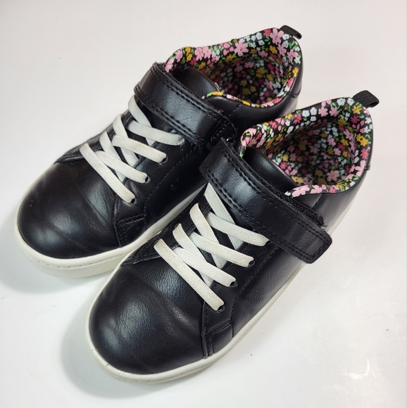 Carter's Girls Black Perrie Sneaker Size 13M - Picture 3 of 5